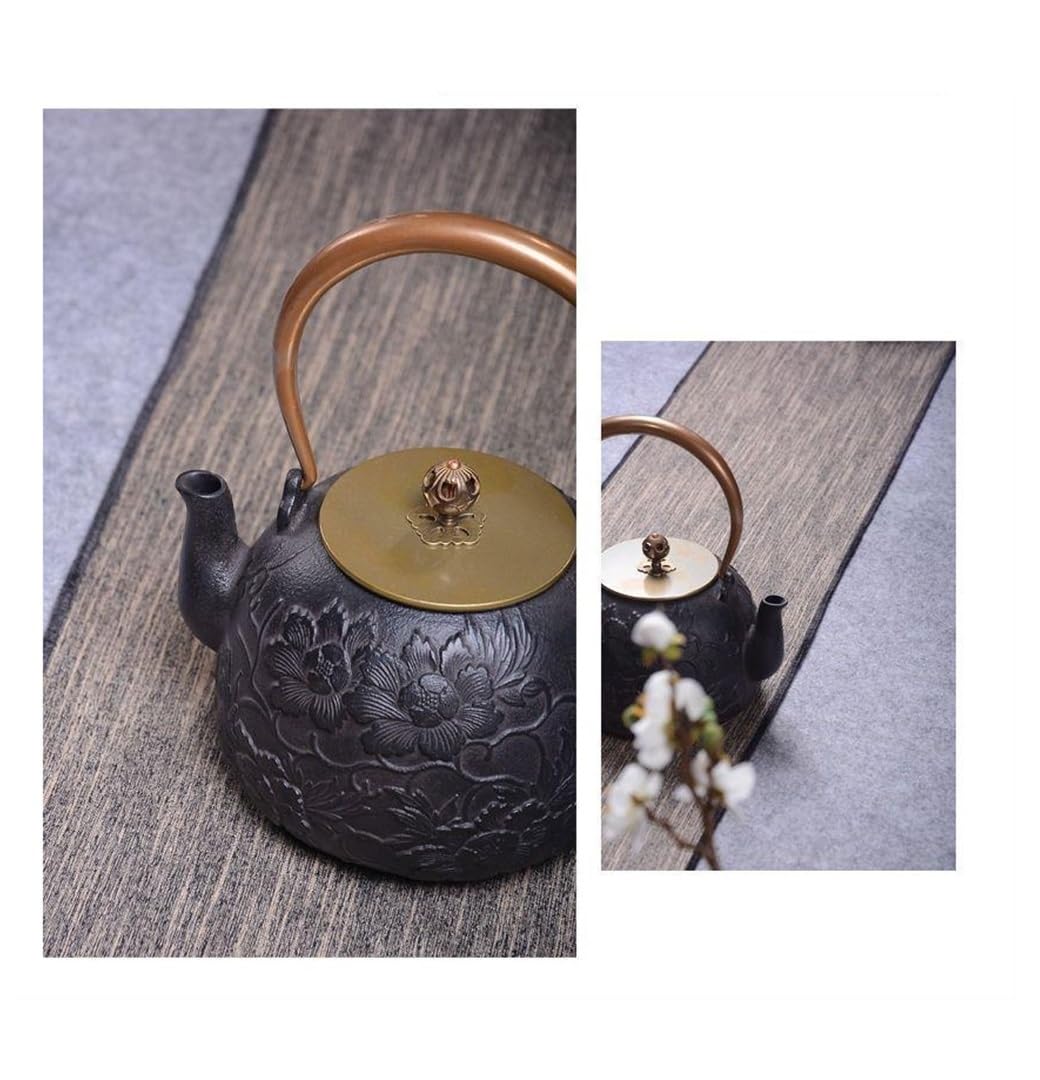 Amazon | 鉄瓶 南部鉄器 急須 茶道道具 IH対応 やかん 鋳鉄急須 大容量